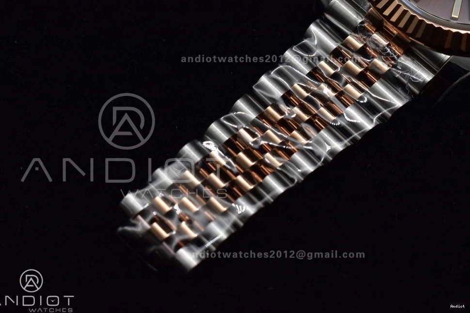 Brown RG VSF on 904L Bracelet 126331 Jubilee Steel SS 1:1 41 DateJust Dial VS3235 Edition Best 0310